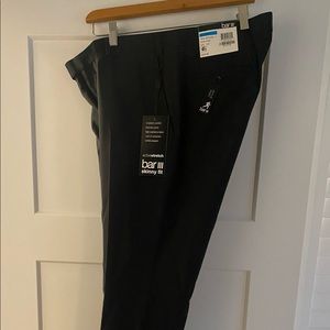 Bar III Men's Skinny Stretch Suit Pants Black 36x30